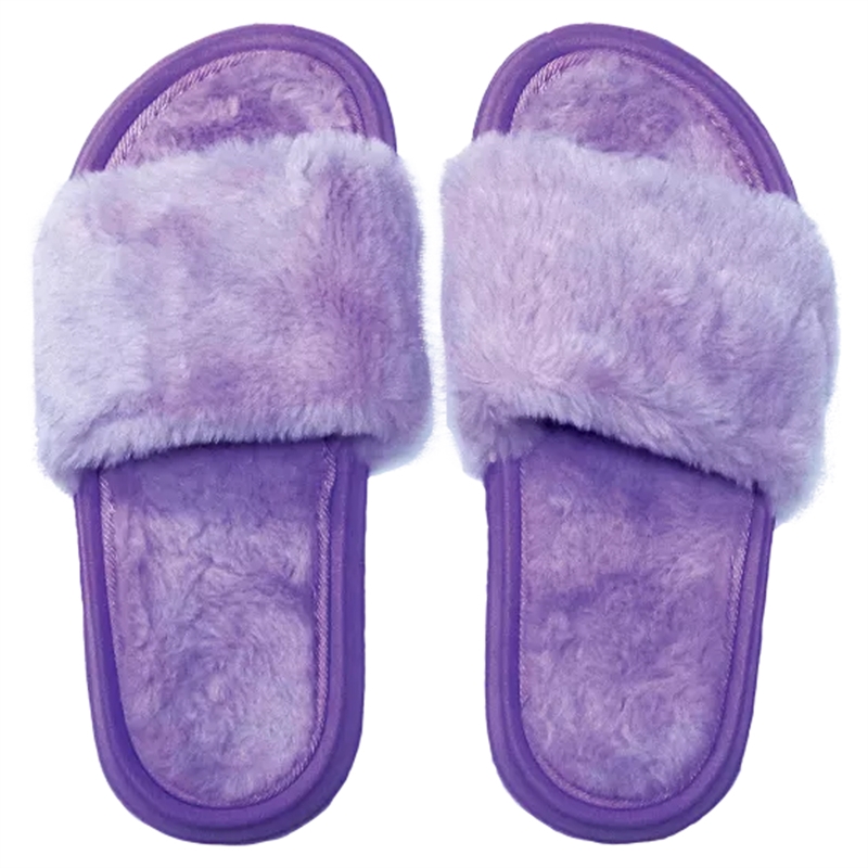 purple fuzzy slides