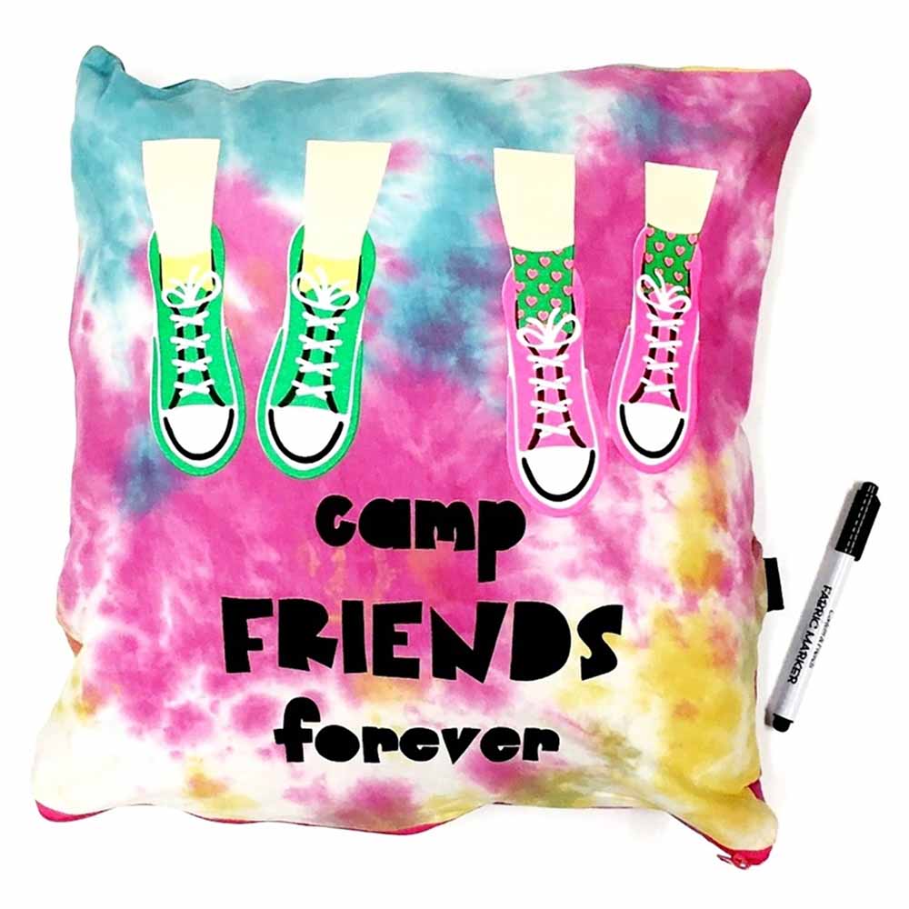 Camp Friends Forever Sneaker Love Autograph Pillow - One Size