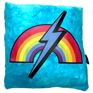 Rainbow & Lightening Bolt Autograph Pillow