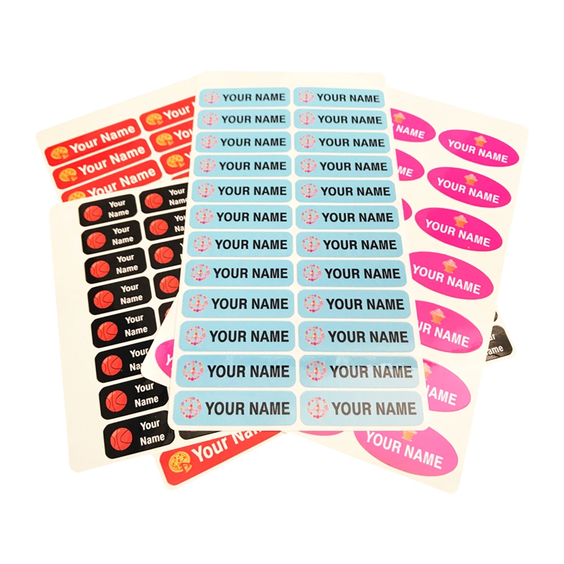 Laminated Stick-On Labels Camp Pack